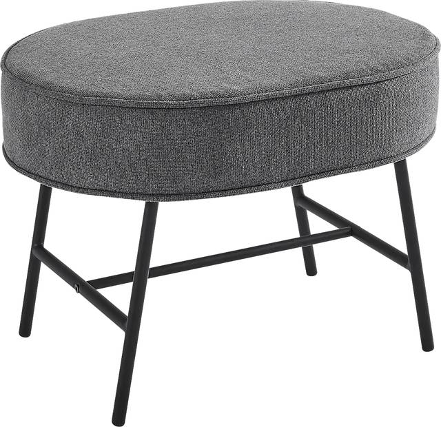 Nursery Annick Dark Gray Ottoman - Thumbnail - Image 1