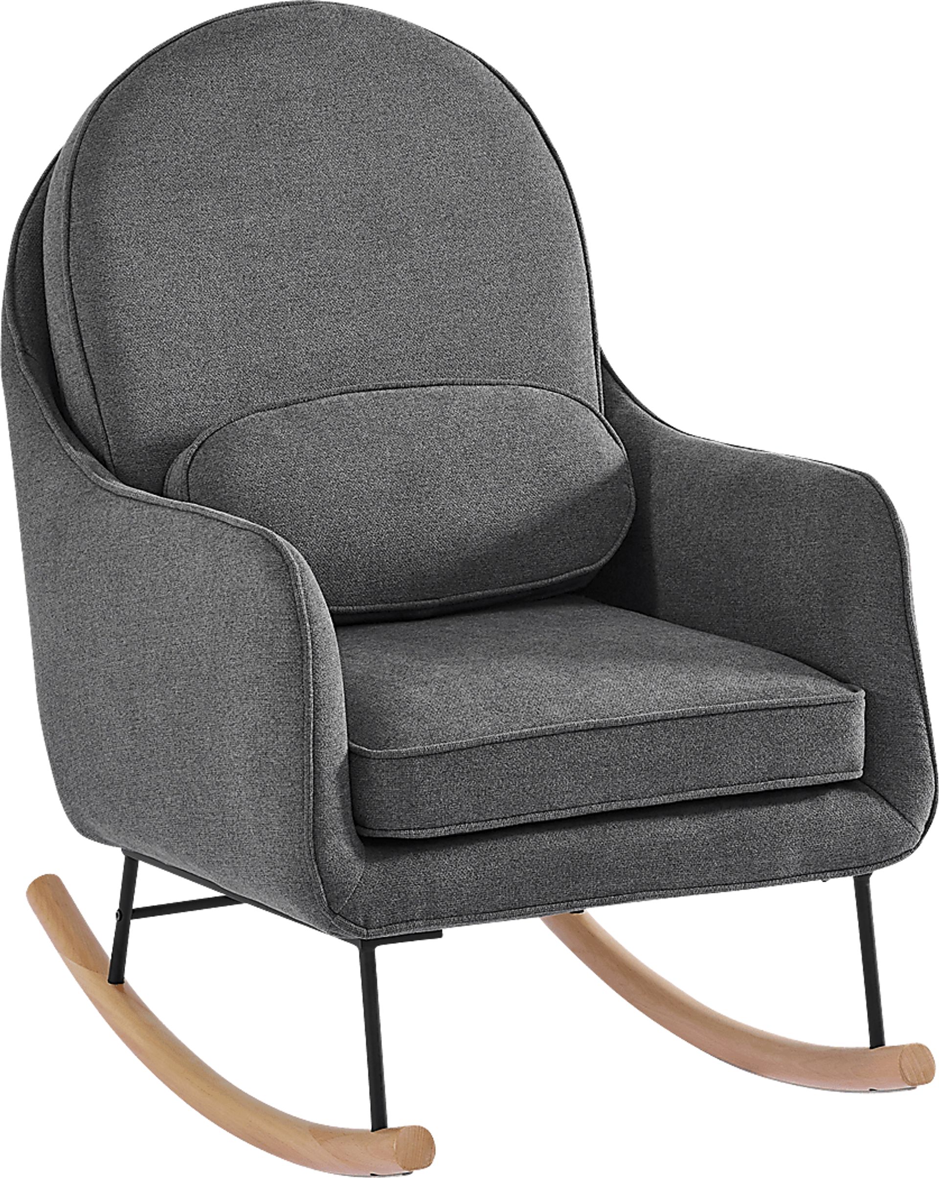 Nursery Annick Dark Gray Rocker - Image 1