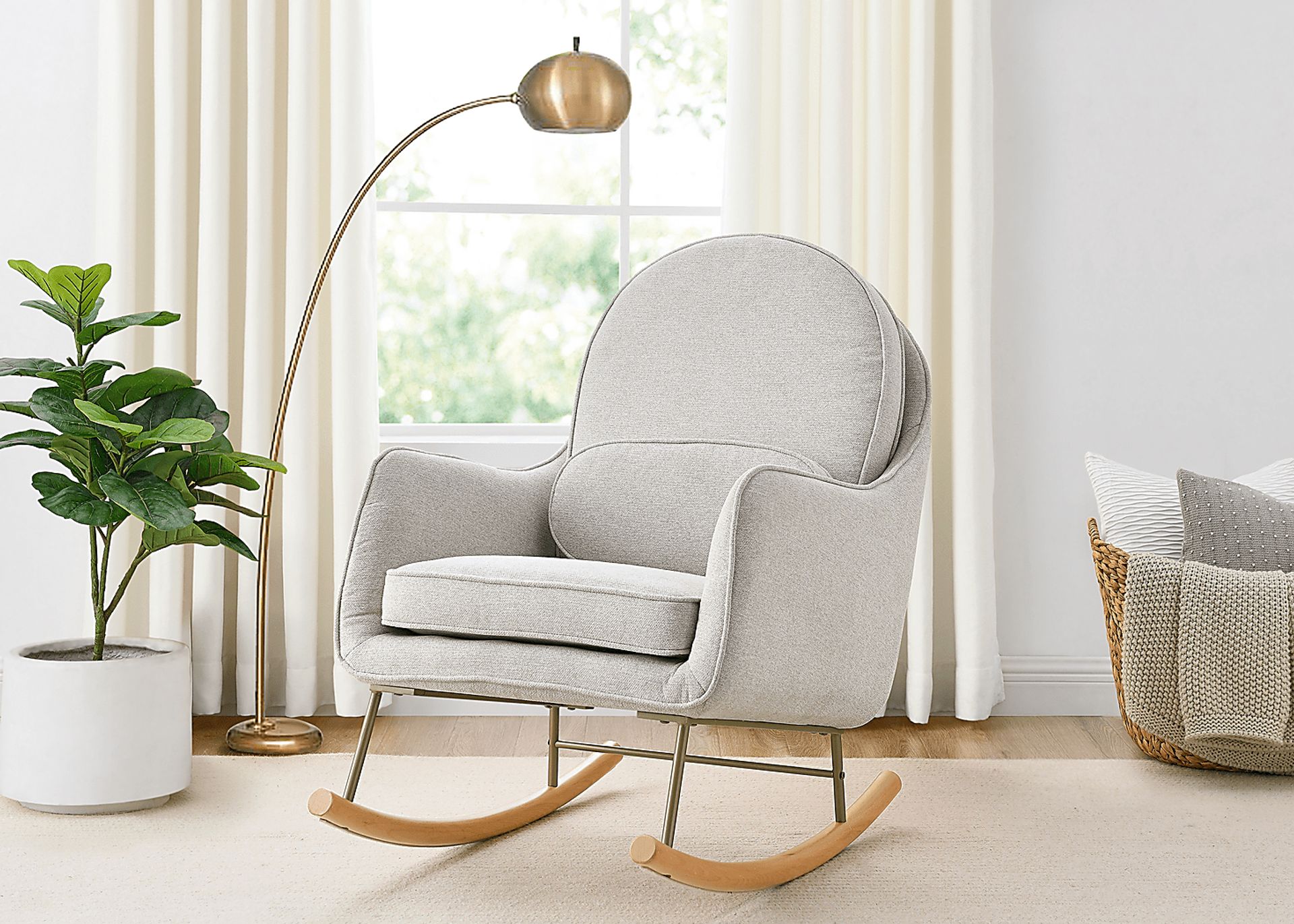 Nursery Annick Gray Rocker - Image 3
