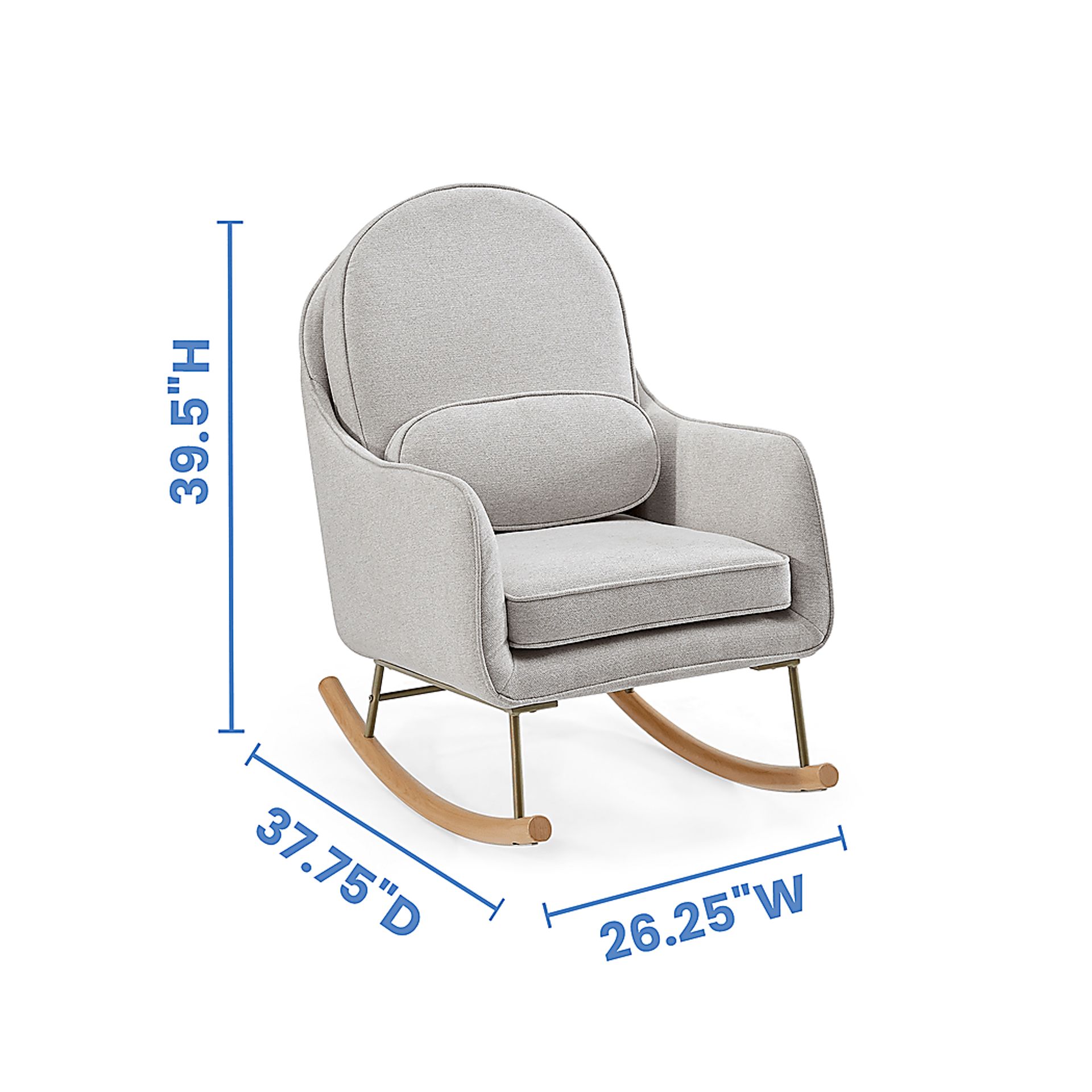 Nursery Annick Gray Rocker - Image 4