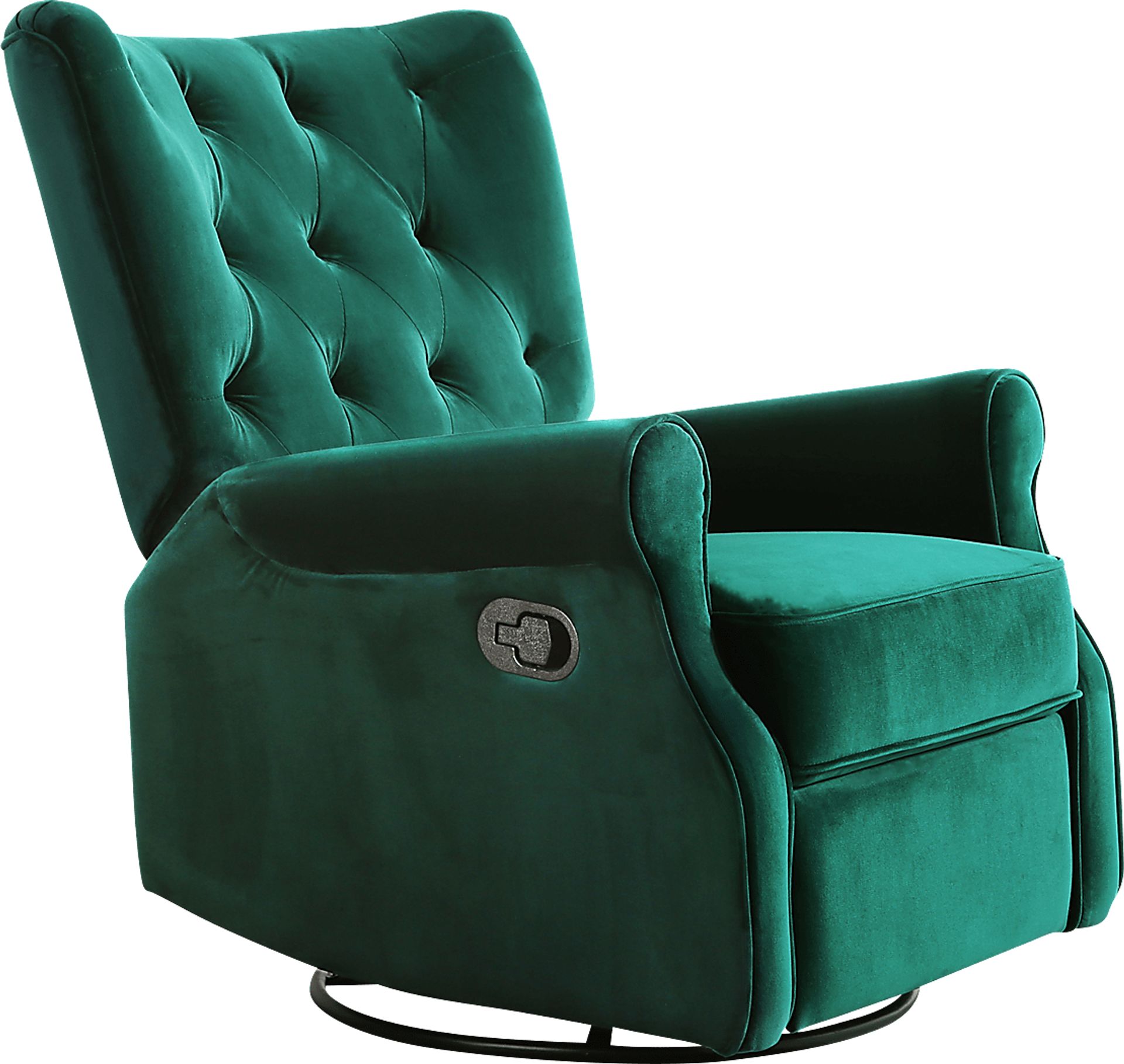 Nursery Apato I Green Swivel Recliner - Image 2