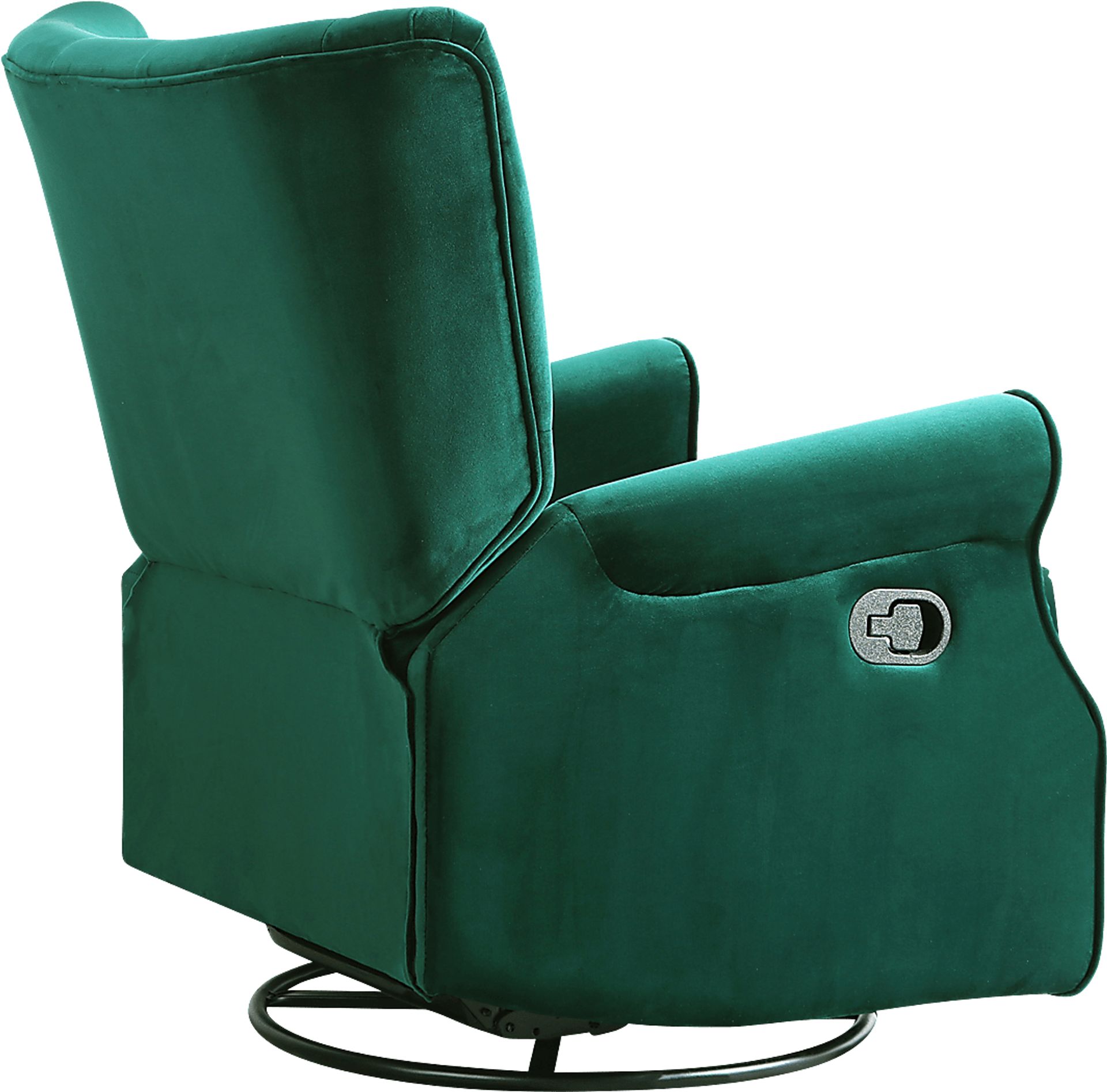 Nursery Apato I Green Swivel Recliner - Image 3