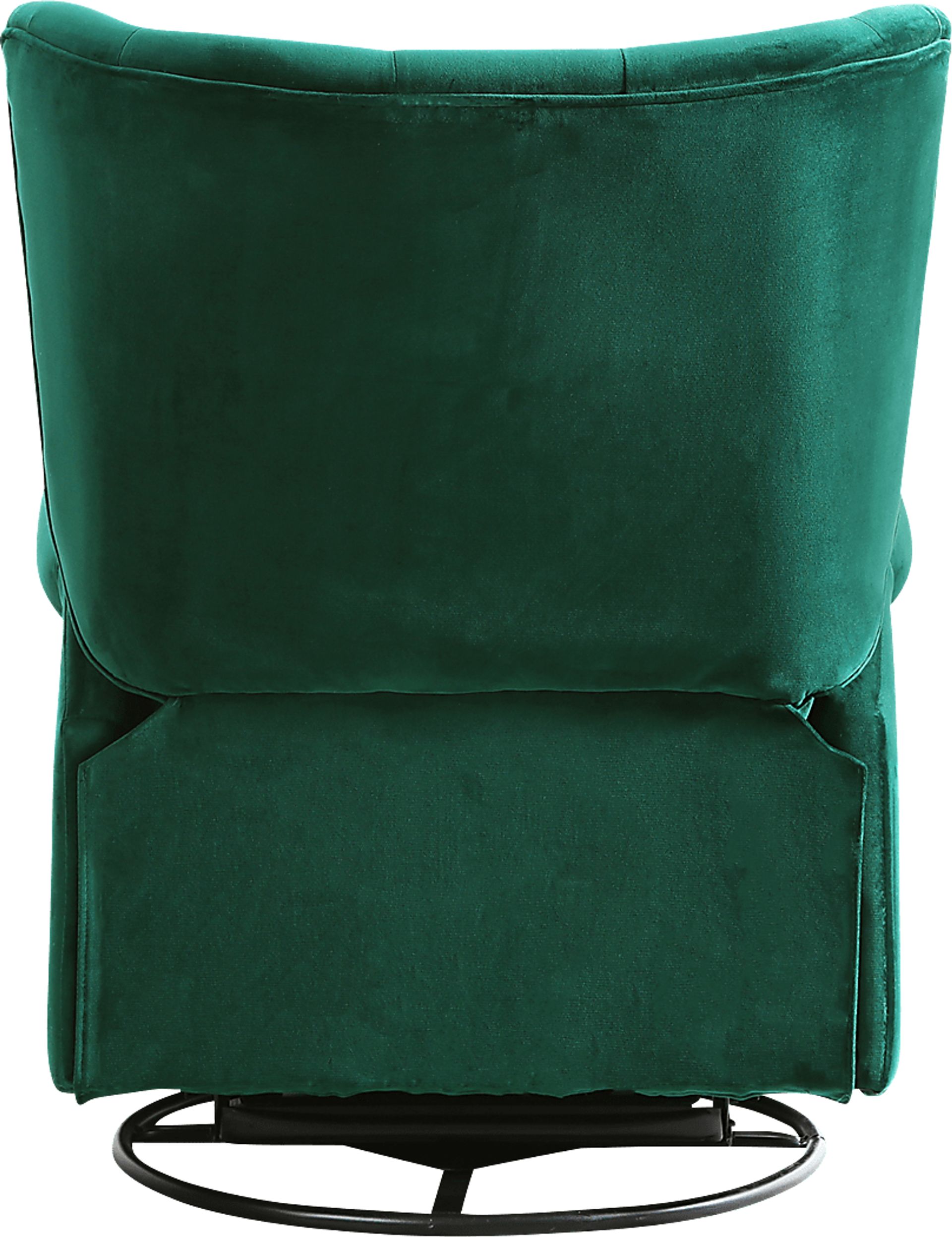 Nursery Apato I Green Swivel Recliner - Image 4