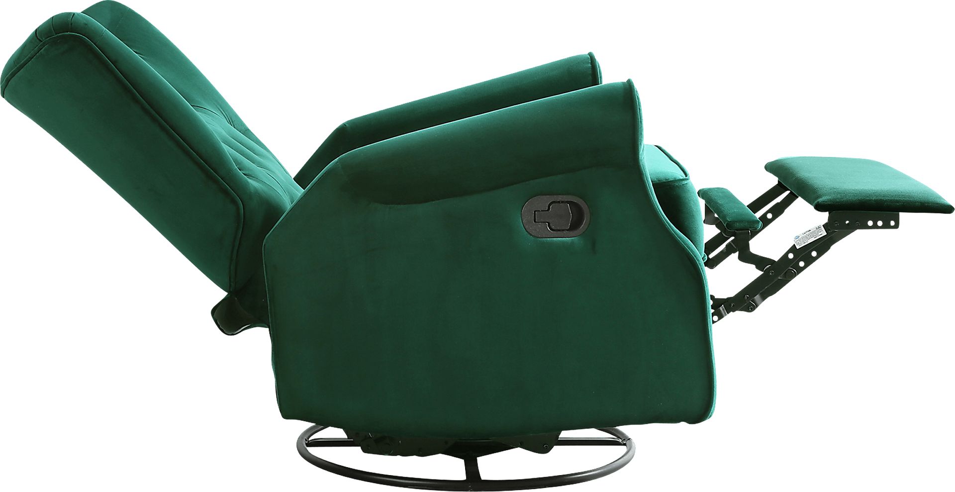 Nursery Apato I Green Swivel Recliner - Image 7