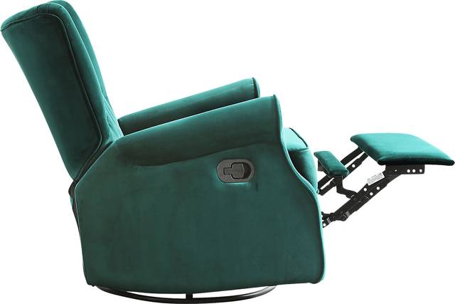 Nursery Apato I Green Swivel Recliner - Thumbnail - Image 8