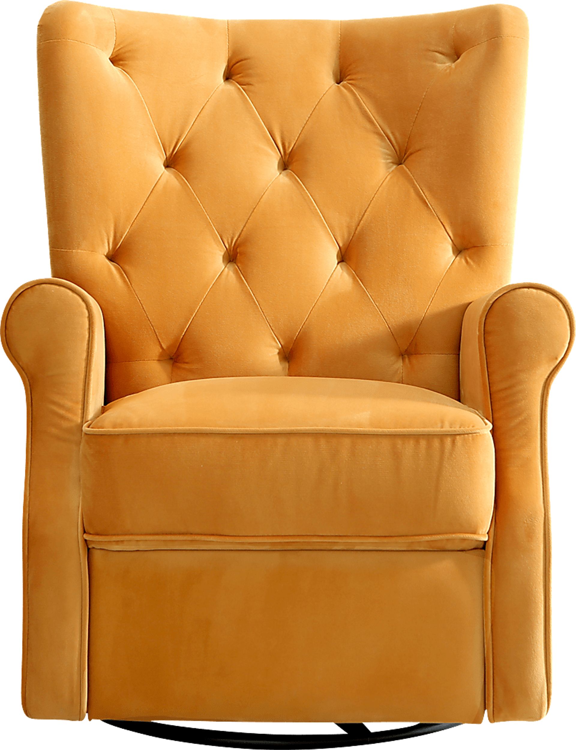 Nursery Apato I Yellow Swivel Recliner - Image 4