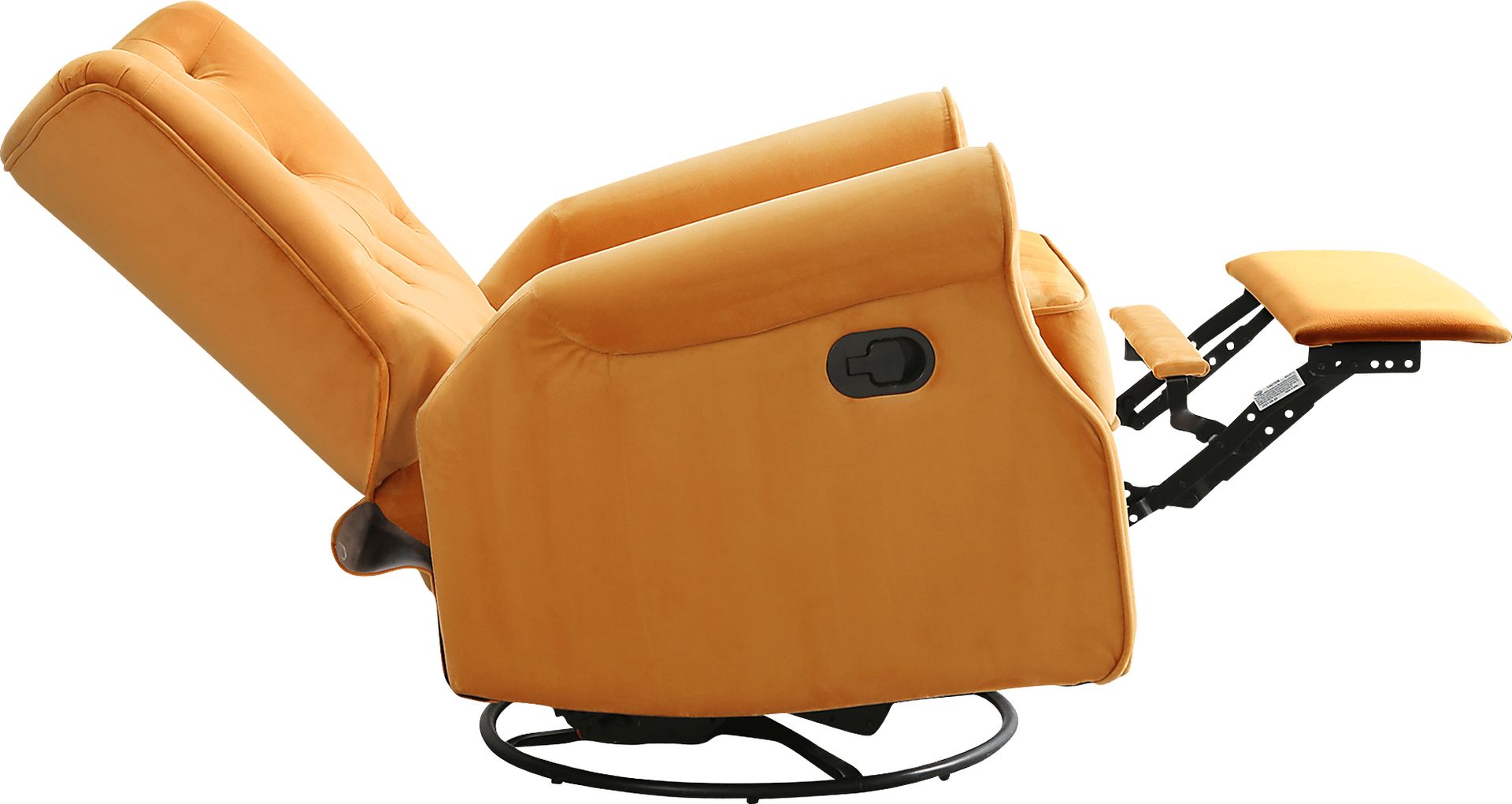 Nursery Apato I Yellow Swivel Recliner - Image 5