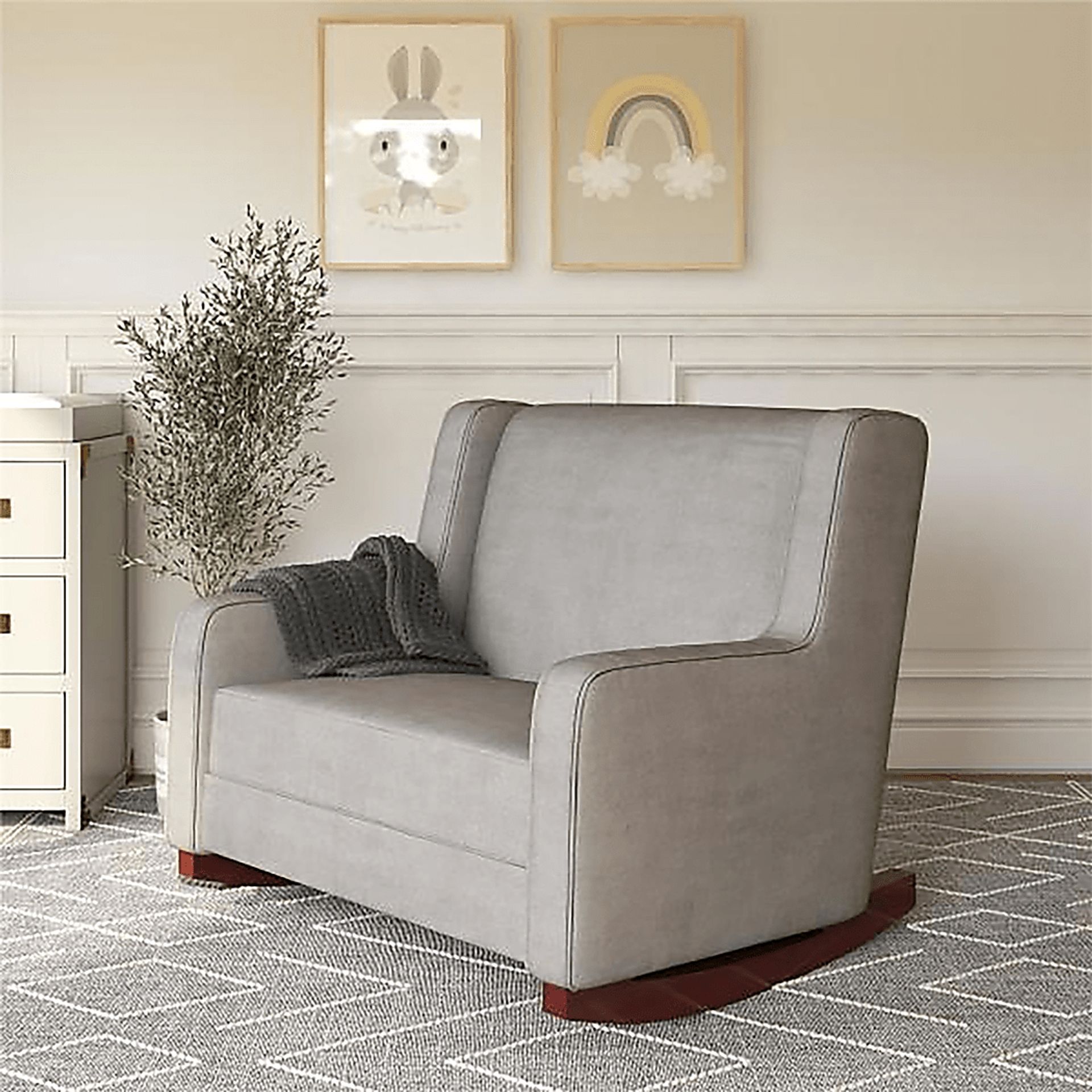 Nursery Arelo Taupe Rocker Chair - Image 2