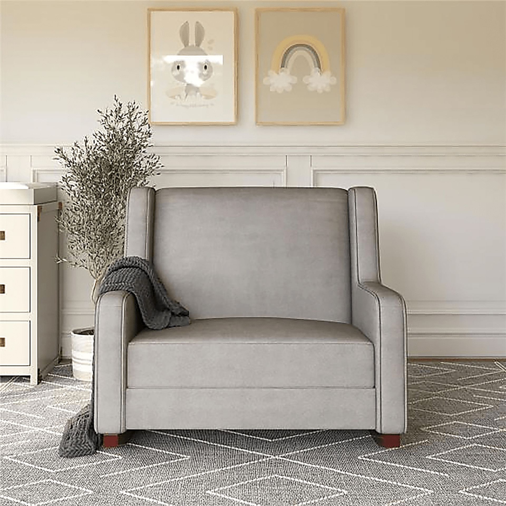 Nursery Arelo Taupe Rocker Chair - Image 3