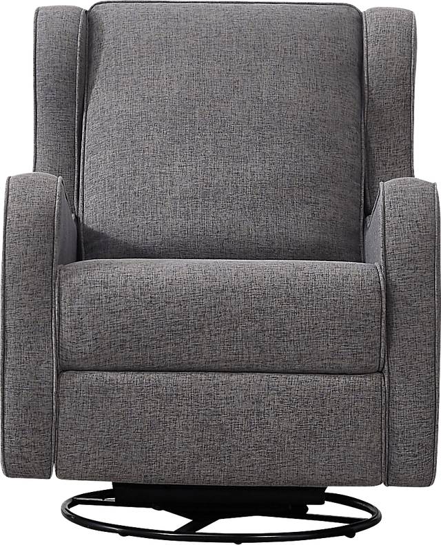 Nursery Camora Dark Gray Swivel Glider Recliner - Thumbnail - Image 2