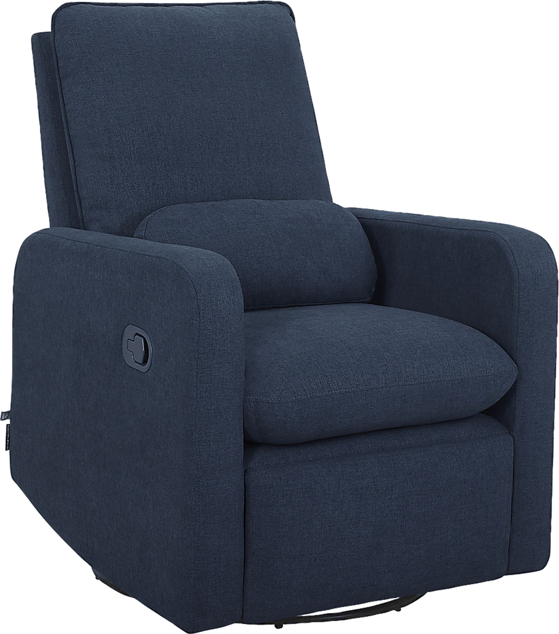Nursery Cloud Blue Swivel Recliner - Image 1