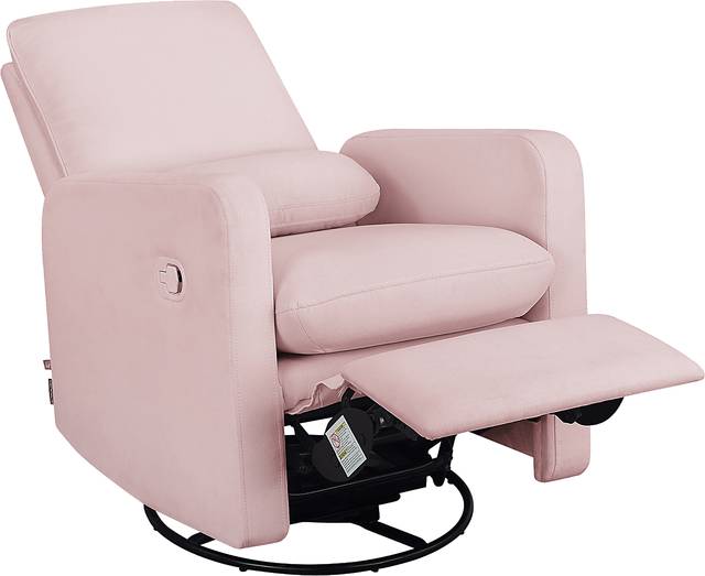 Nursery Cloud Pink Swivel Recliner - Thumbnail - Image 2