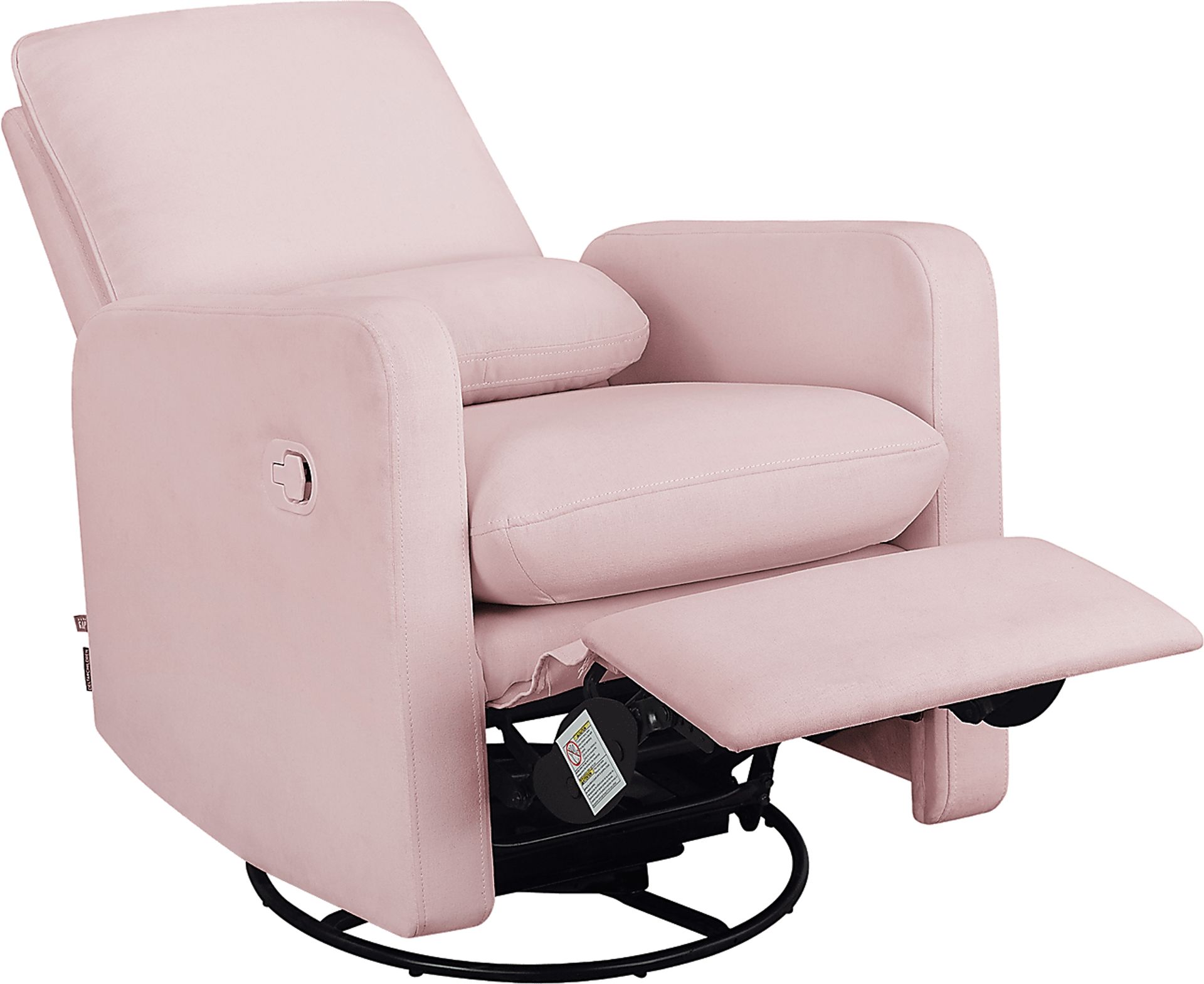 Nursery Cloud Pink Swivel Recliner - Image 2