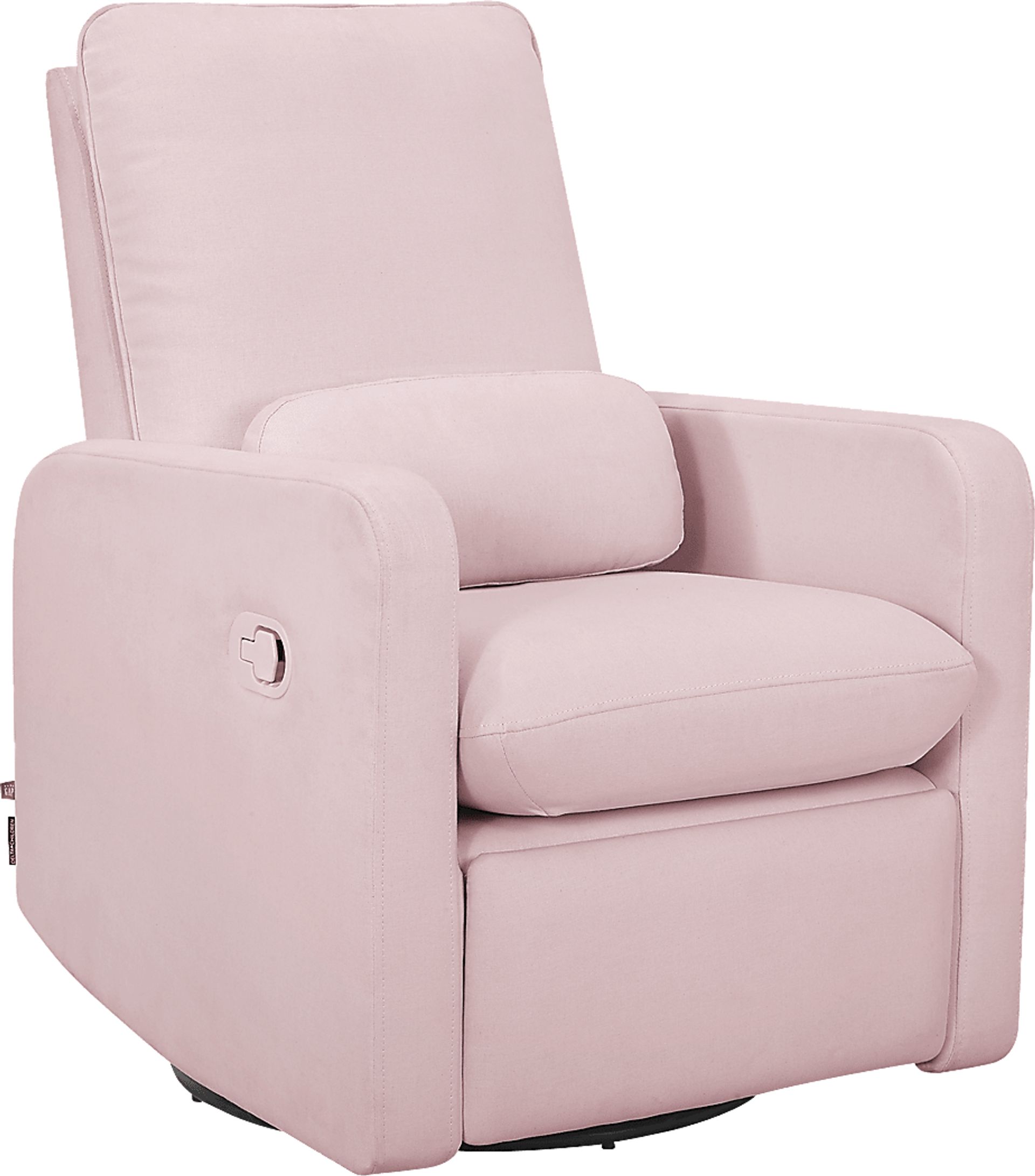 Nursery Cloud Pink Swivel Recliner - Image 1