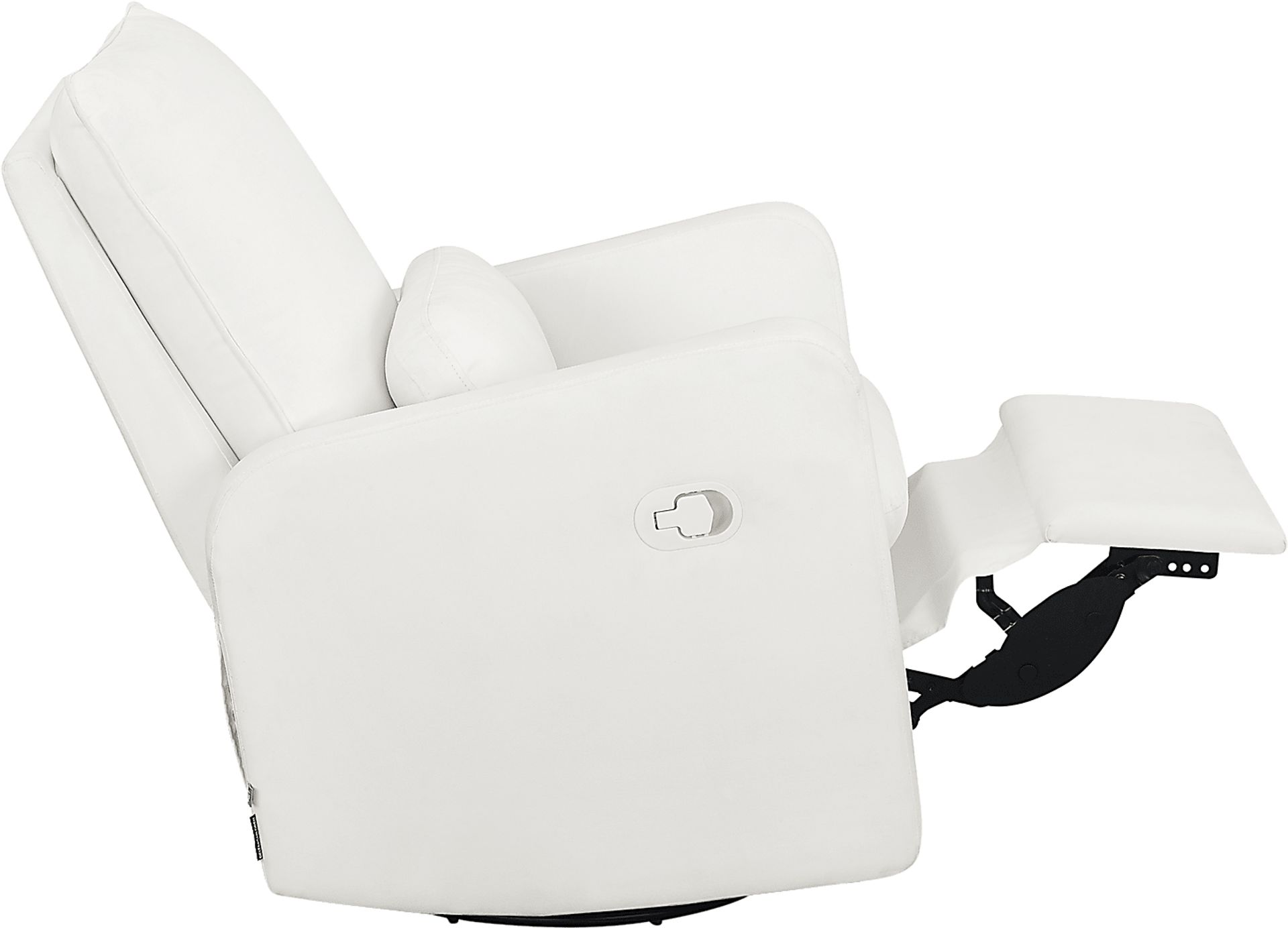 Nursery Cloud White Swivel Recliner - Image 4