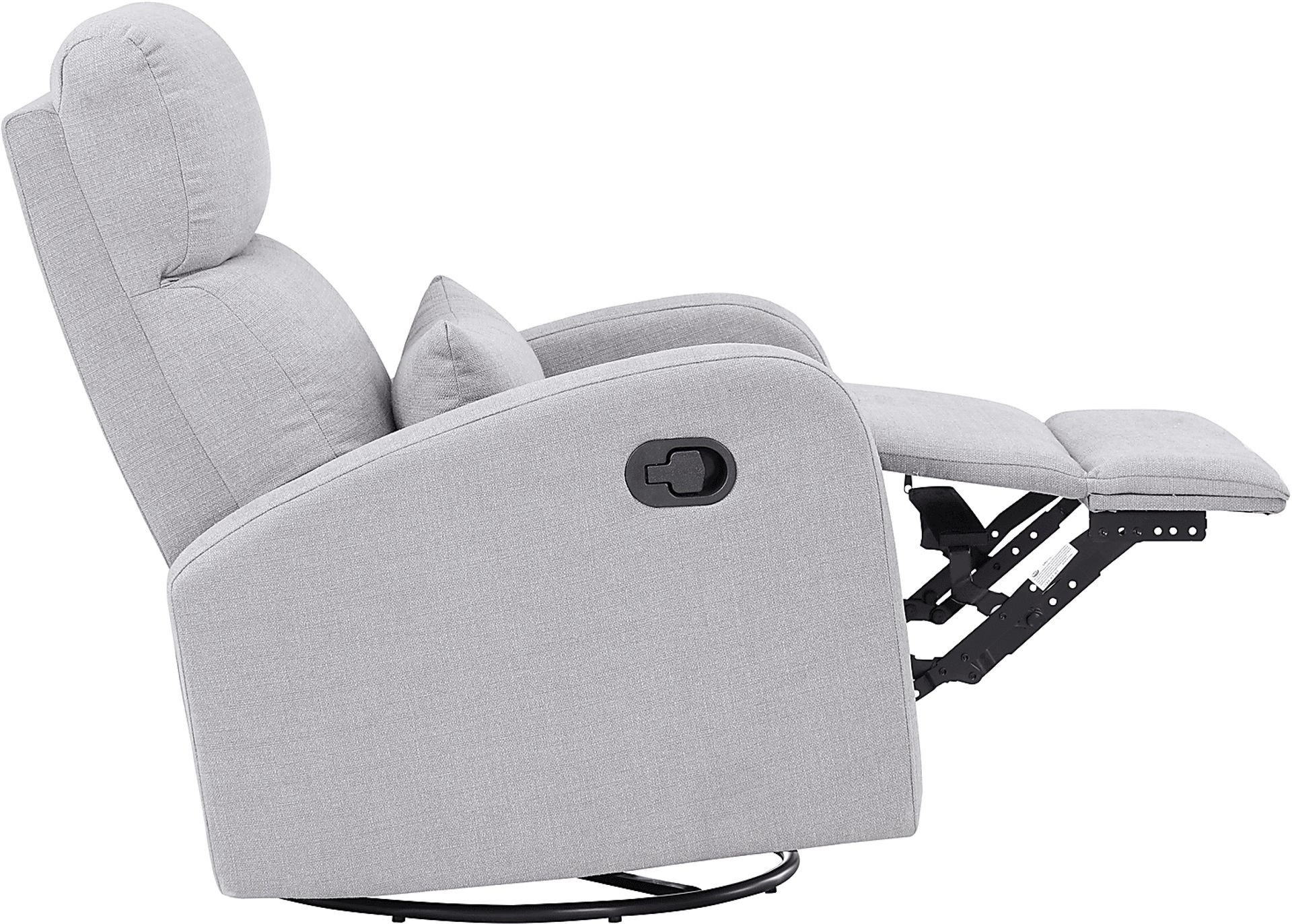 Nursery Coday Gray Glider Recliner - Image 4