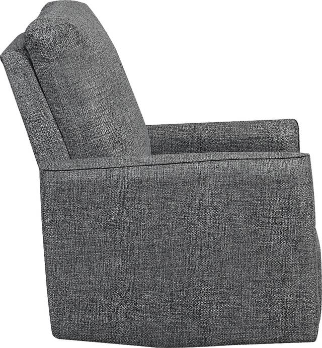 Nursery Cosonee Dark Gray Swivel Recliner - Thumbnail - Image 4