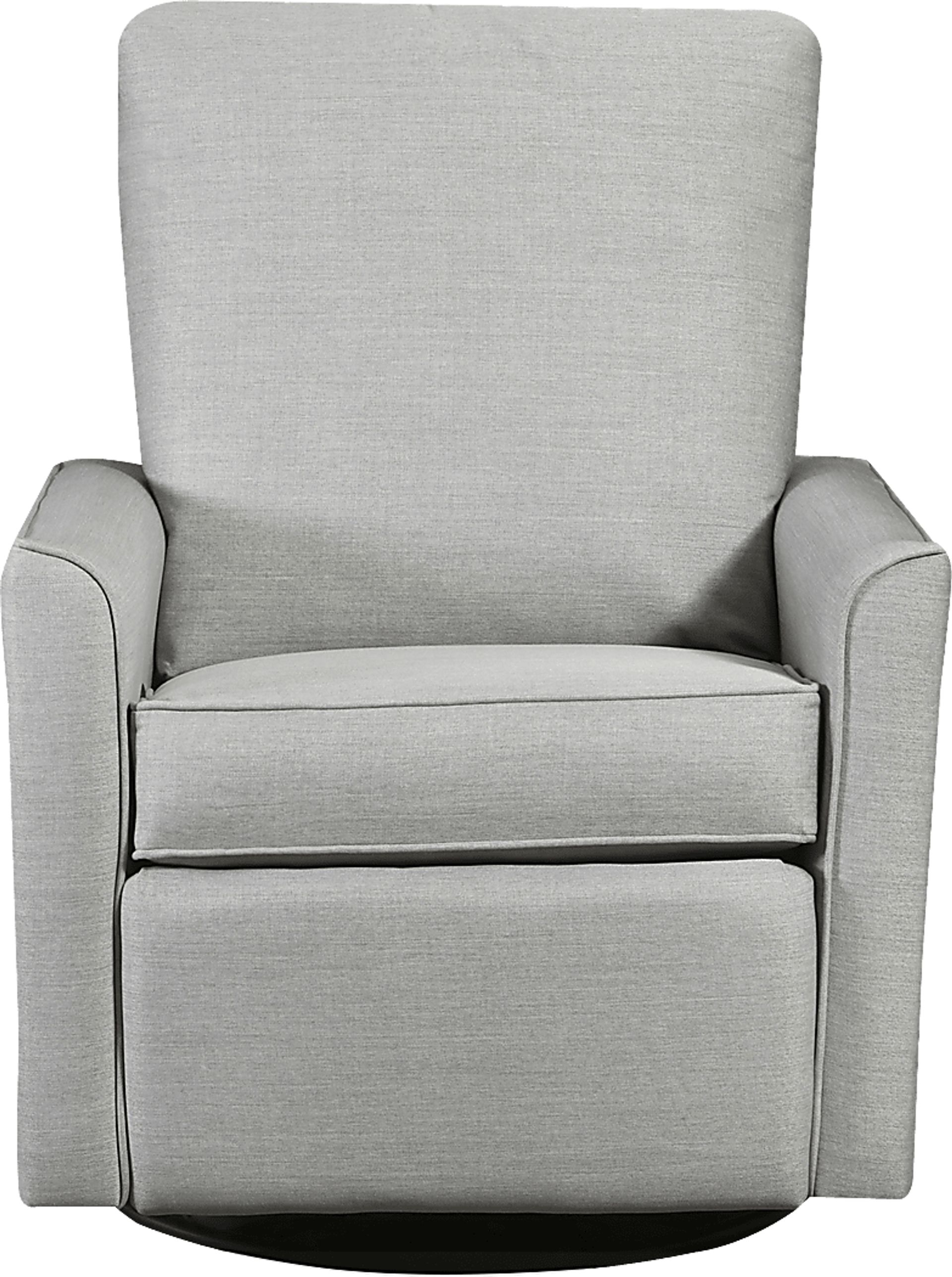 Nursery Cosonee Gray Swivel Recliner - Image 2