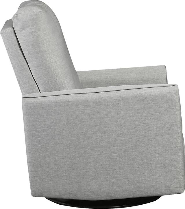 Nursery Cosonee Gray Swivel Recliner - Thumbnail - Image 4