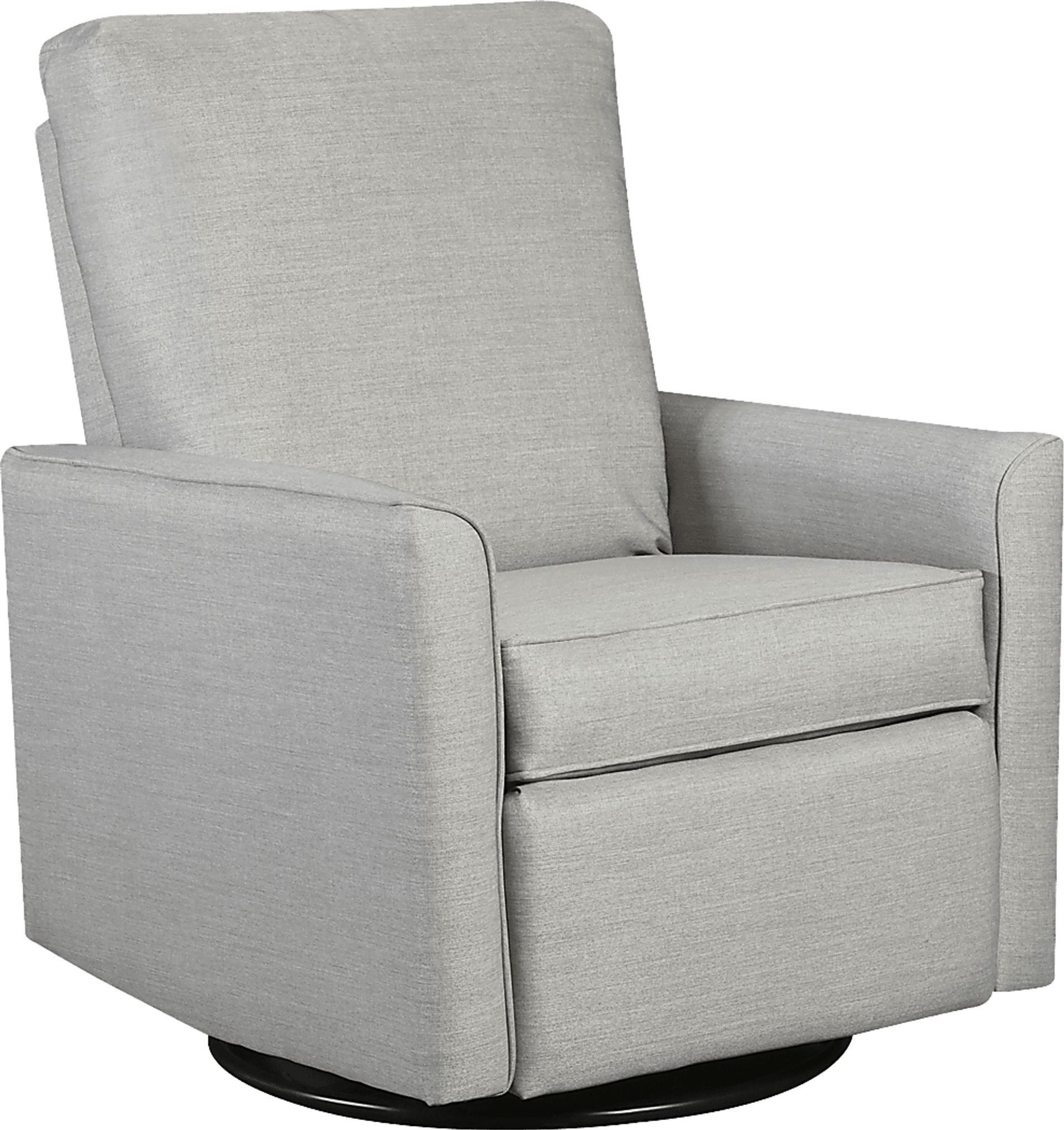 Nursery Cosonee Gray Swivel Recliner - Image 1