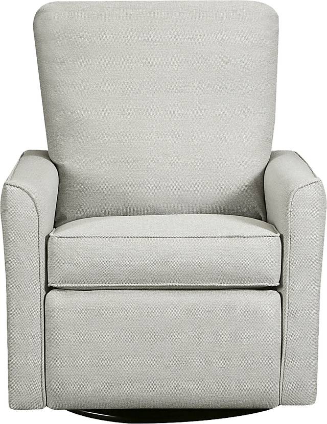 Nursery Cosonee Light Gray Swivel Recliner - Thumbnail - Image 3