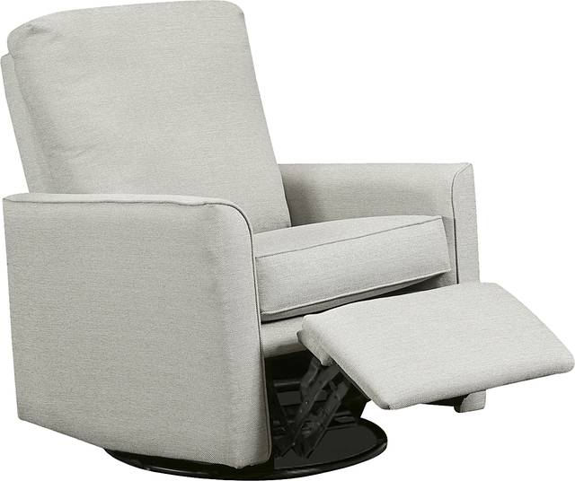 Nursery Cosonee Light Gray Swivel Recliner - Thumbnail - Image 5