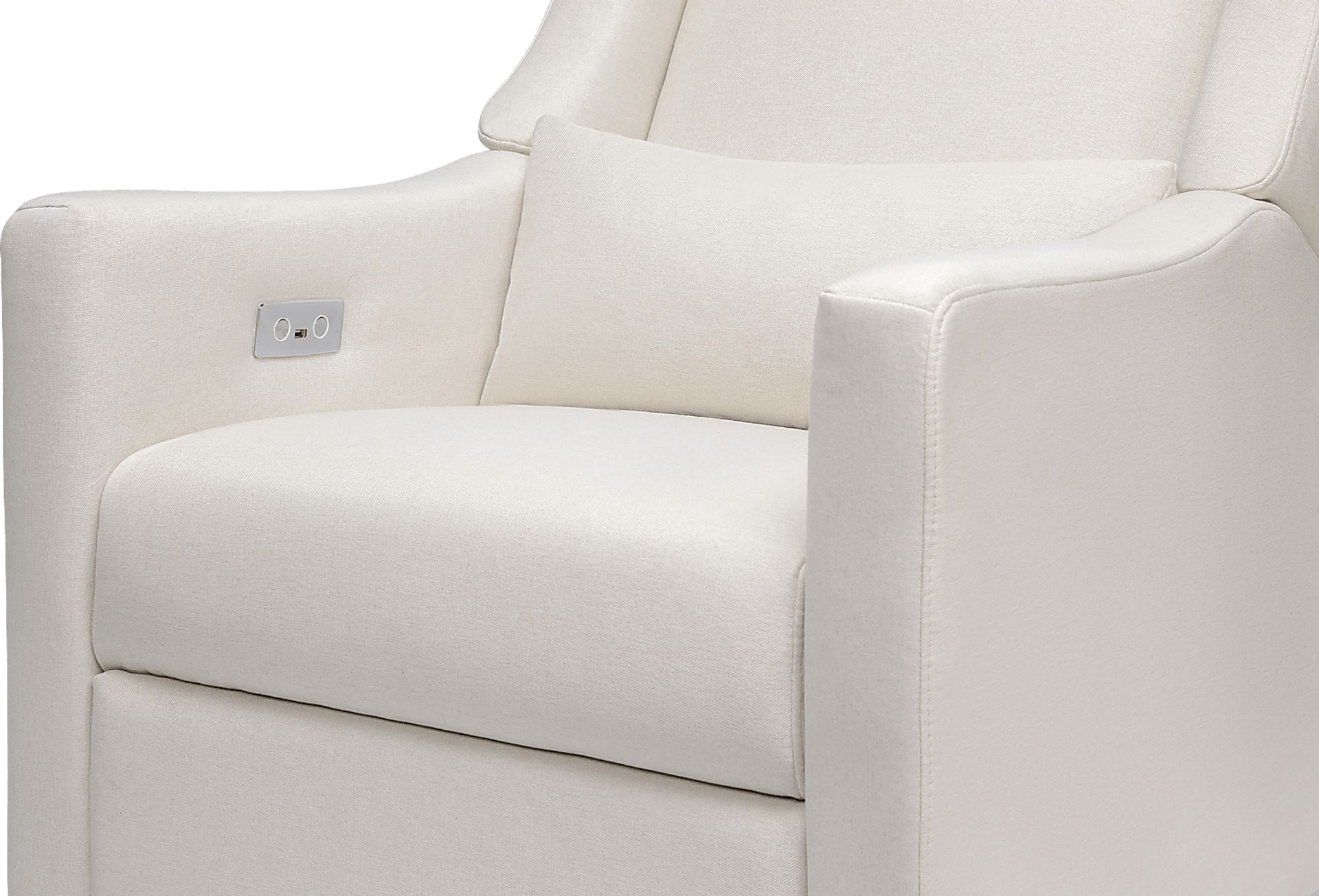 Nursery Cradle Song Cream Power Swivel Glider Recliner - Image 6