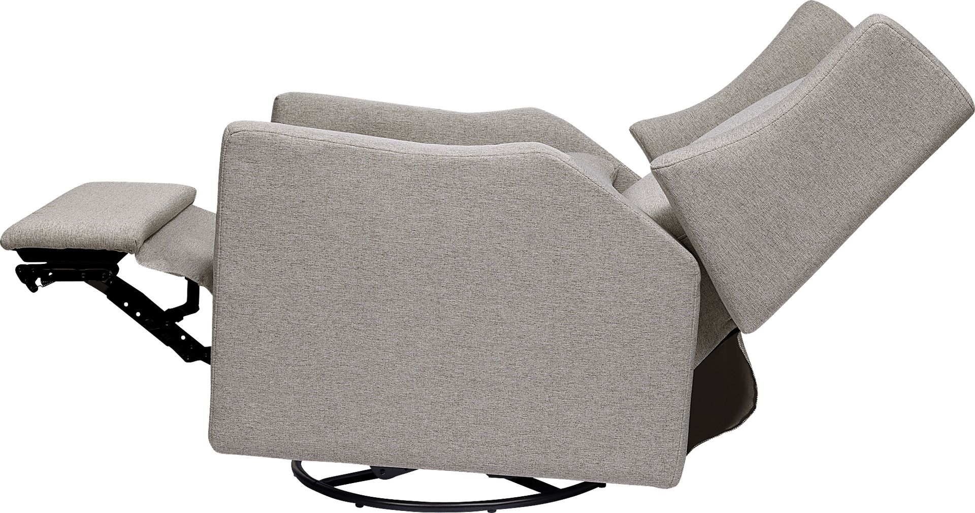 Nursery Cradle Song Gray Power Swivel Glider Recliner - Image 4