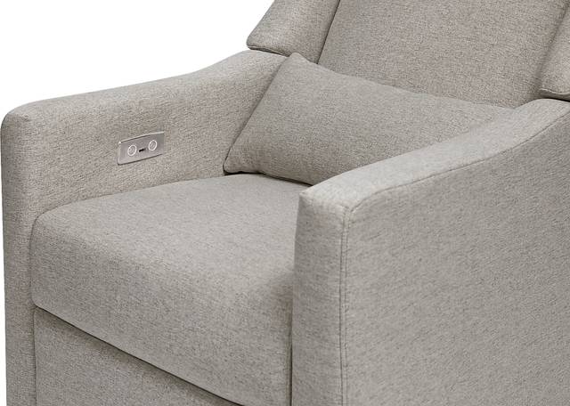 Nursery Cradle Song Gray Power Swivel Glider Recliner - Thumbnail - Image 6