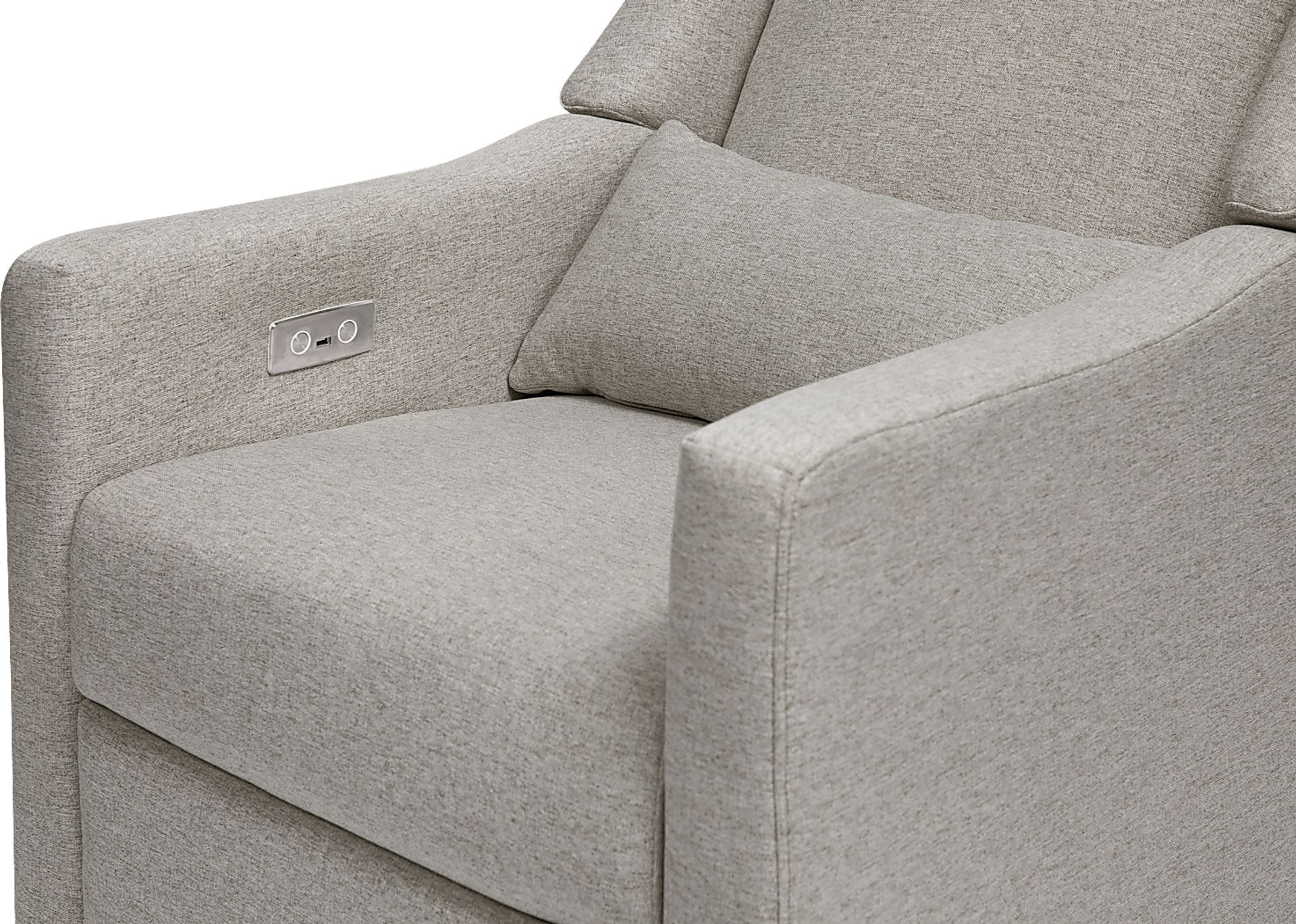 Nursery Cradle Song Gray Power Swivel Glider Recliner - Image 6