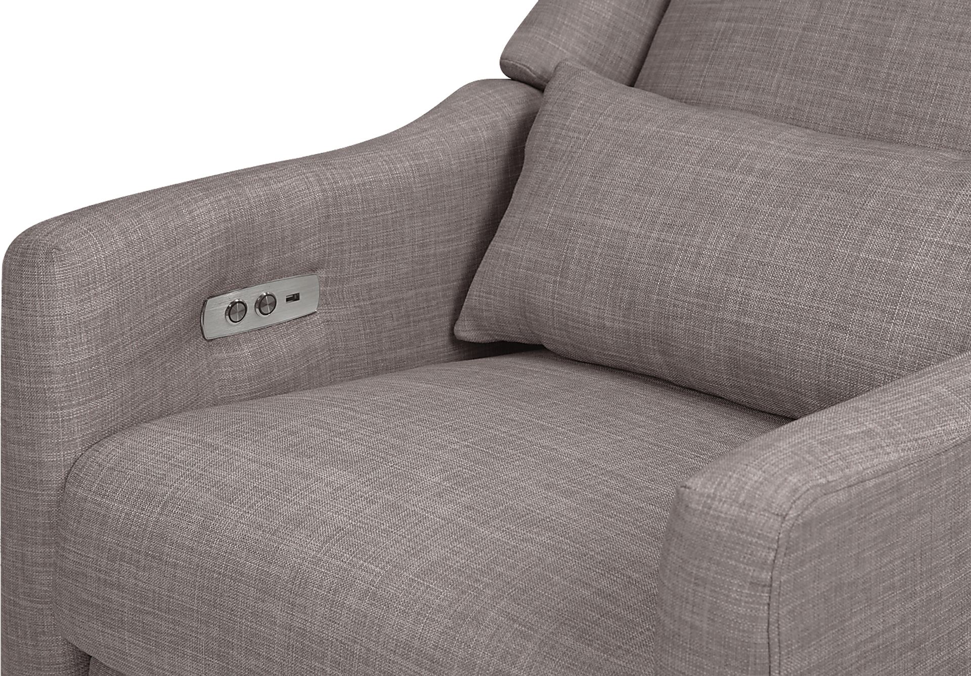 Nursery Cradle Song Gray Swivel Glider Recliner - Image 14