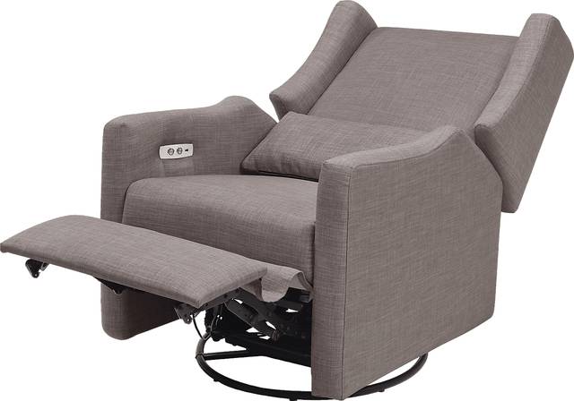 Nursery Cradle Song Gray Swivel Glider Recliner - Thumbnail - Image 5