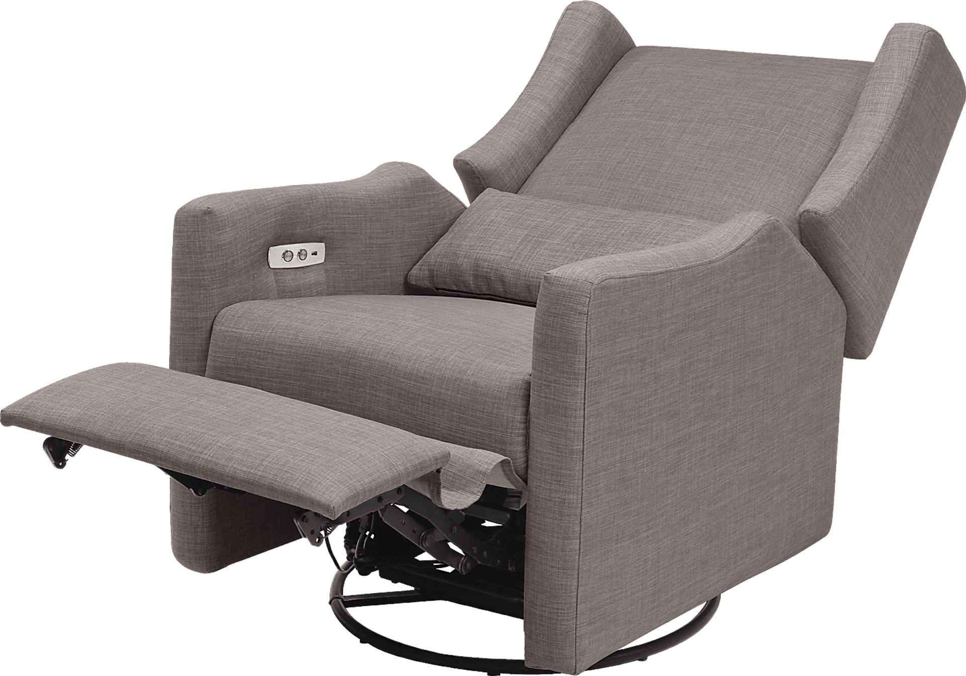 Nursery Cradle Song Gray Swivel Glider Recliner - Image 5