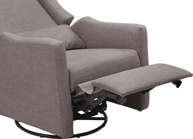 Nursery Cradle Song Gray Swivel Glider Recliner - Thumbnail - Image 7