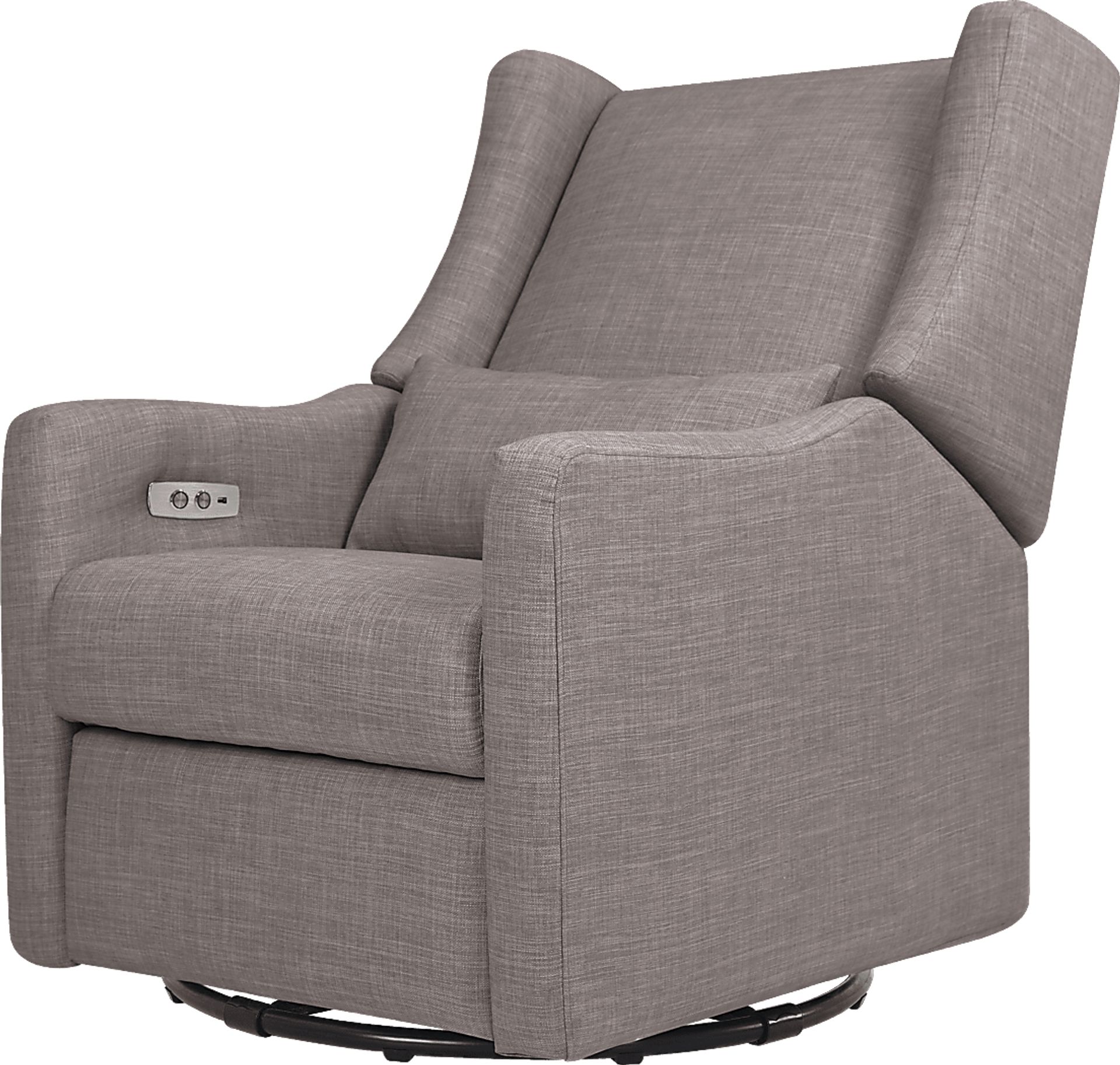 Nursery Cradle Song Gray Swivel Glider Recliner - Image 1