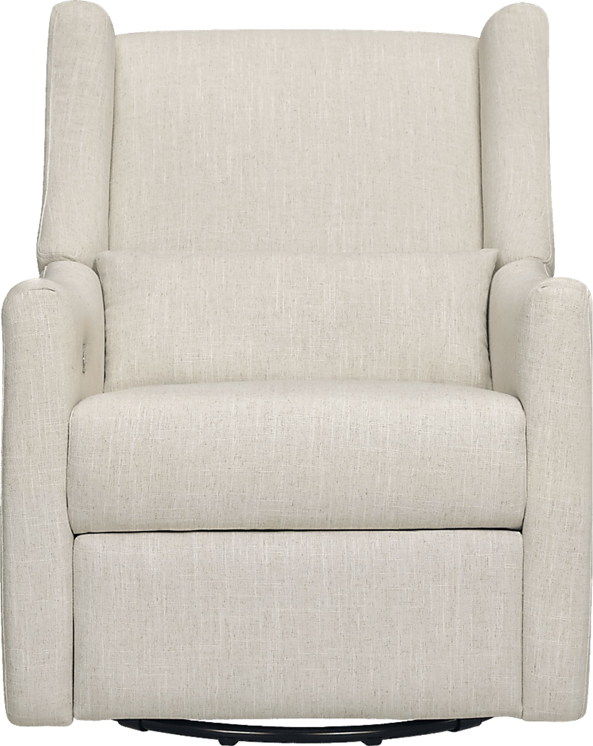 Nursery Cradle Song White Swivel Glider Recliner - Image 13