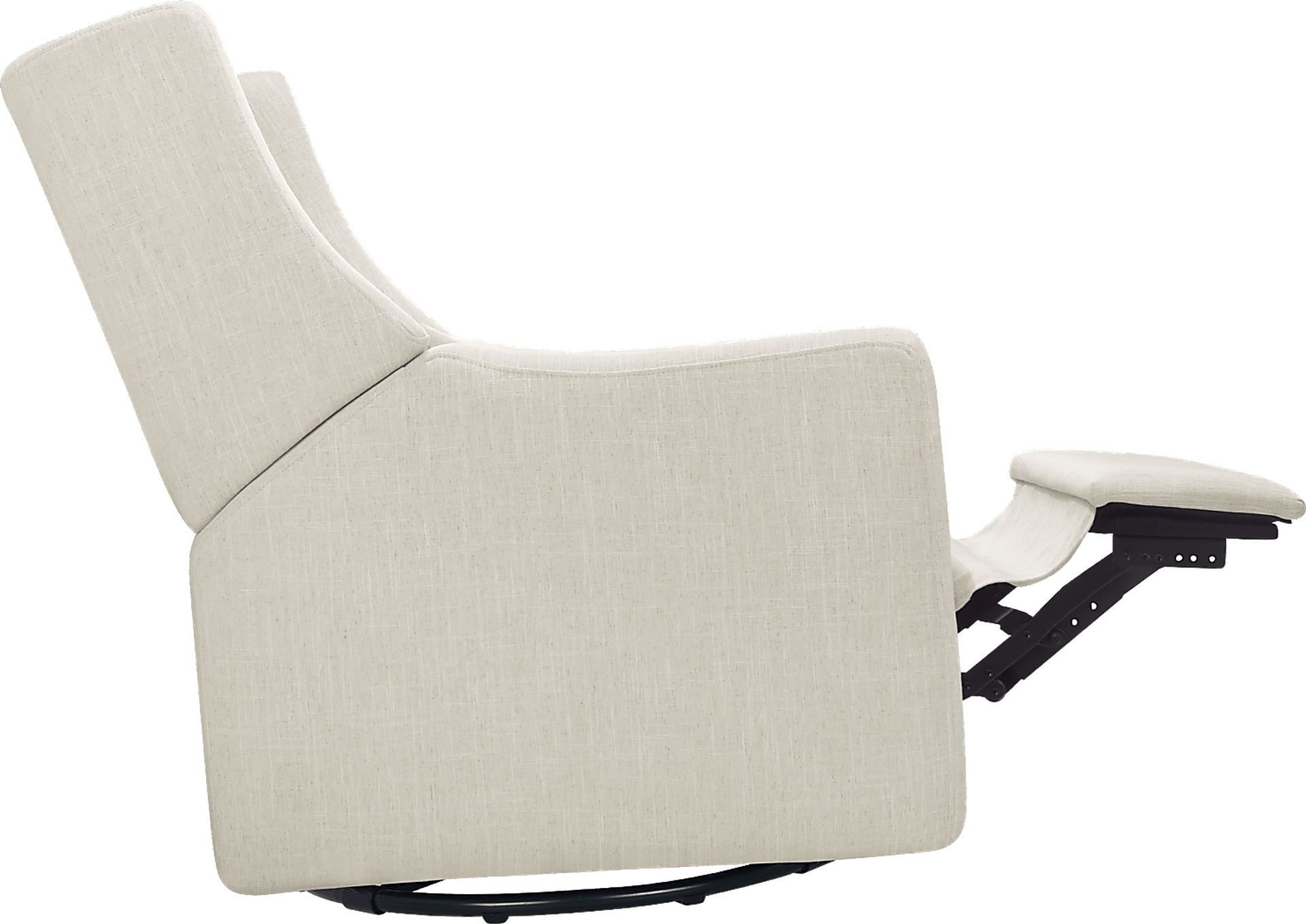 Nursery Cradle Song White Swivel Glider Recliner - Image 15