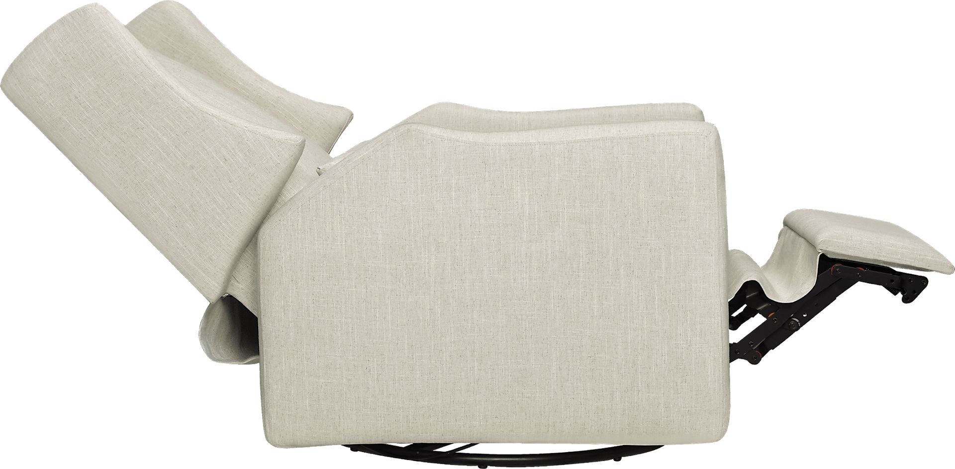 Nursery Cradle Song White Swivel Glider Recliner - Image 16