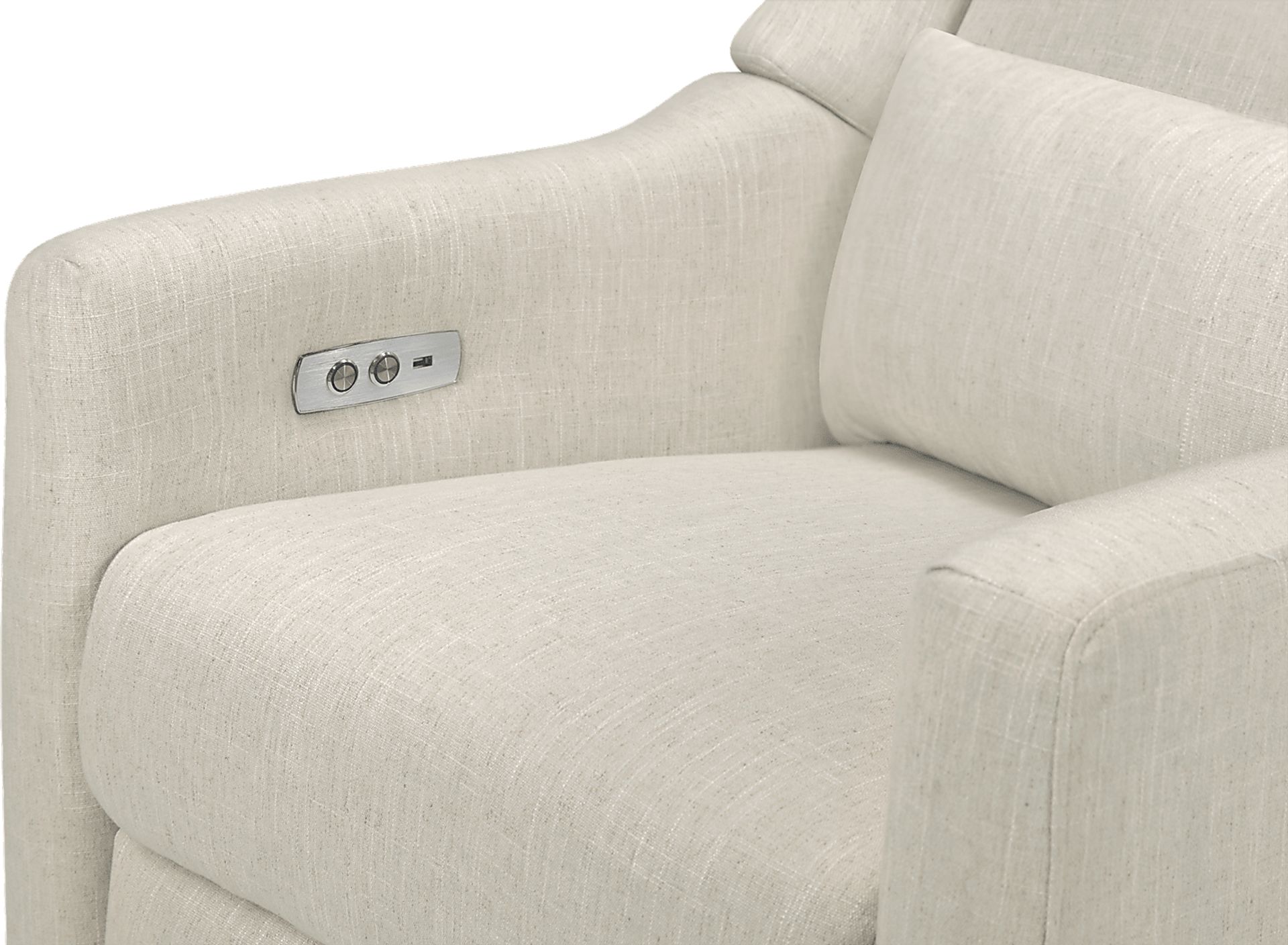 Nursery Cradle Song White Swivel Glider Recliner - Image 8