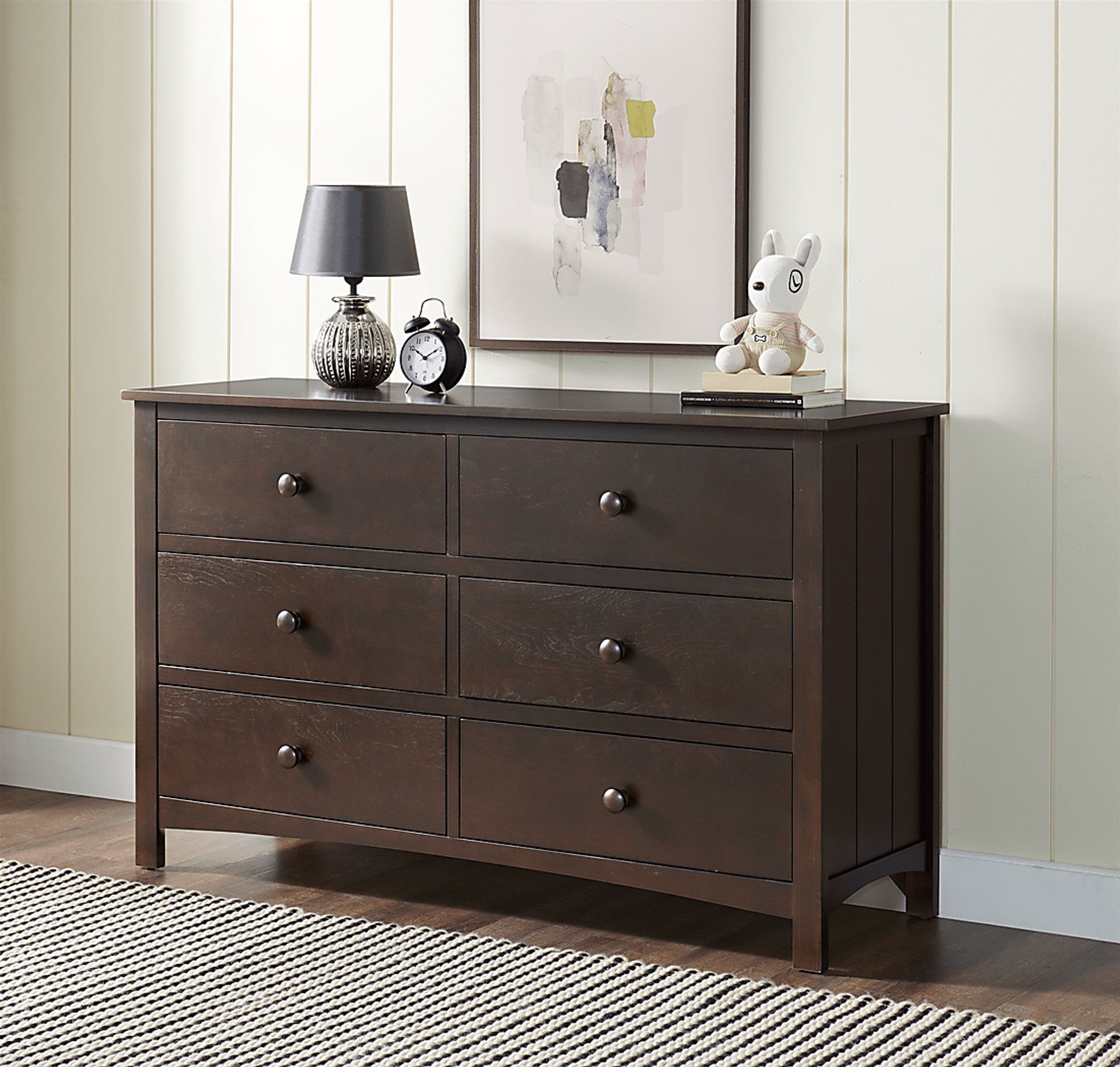 Nursery Dakson Espresso 6 Drawer Dresser - Image 2