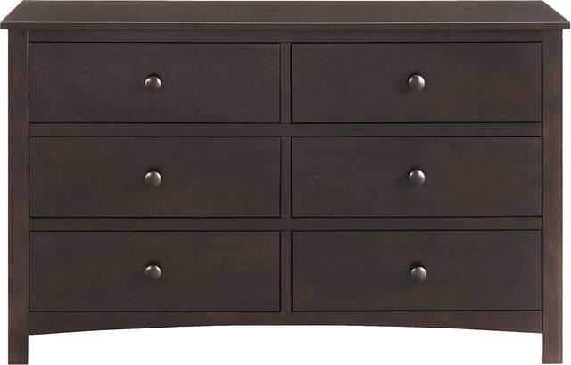 Nursery Dakson Espresso 6 Drawer Dresser - Thumbnail - Image 3