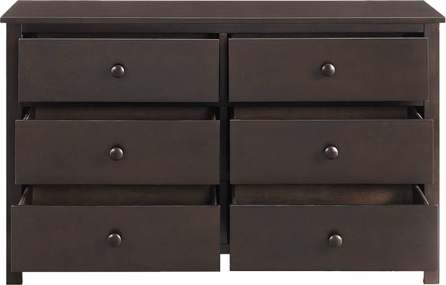 Nursery Dakson Espresso 6 Drawer Dresser - Thumbnail - Image 4