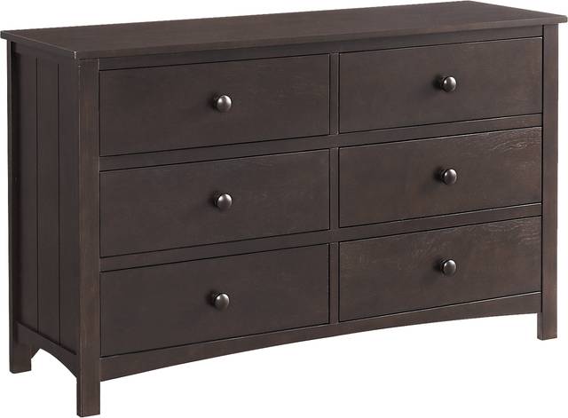 Nursery Dakson Espresso 6 Drawer Dresser - Thumbnail - Image 1