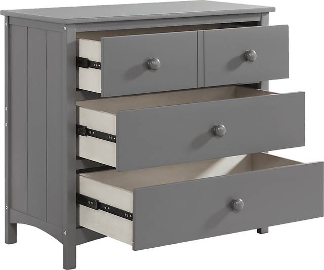 Nursery Dakson Gray 3 Drawer Dresser - Thumbnail - Image 2
