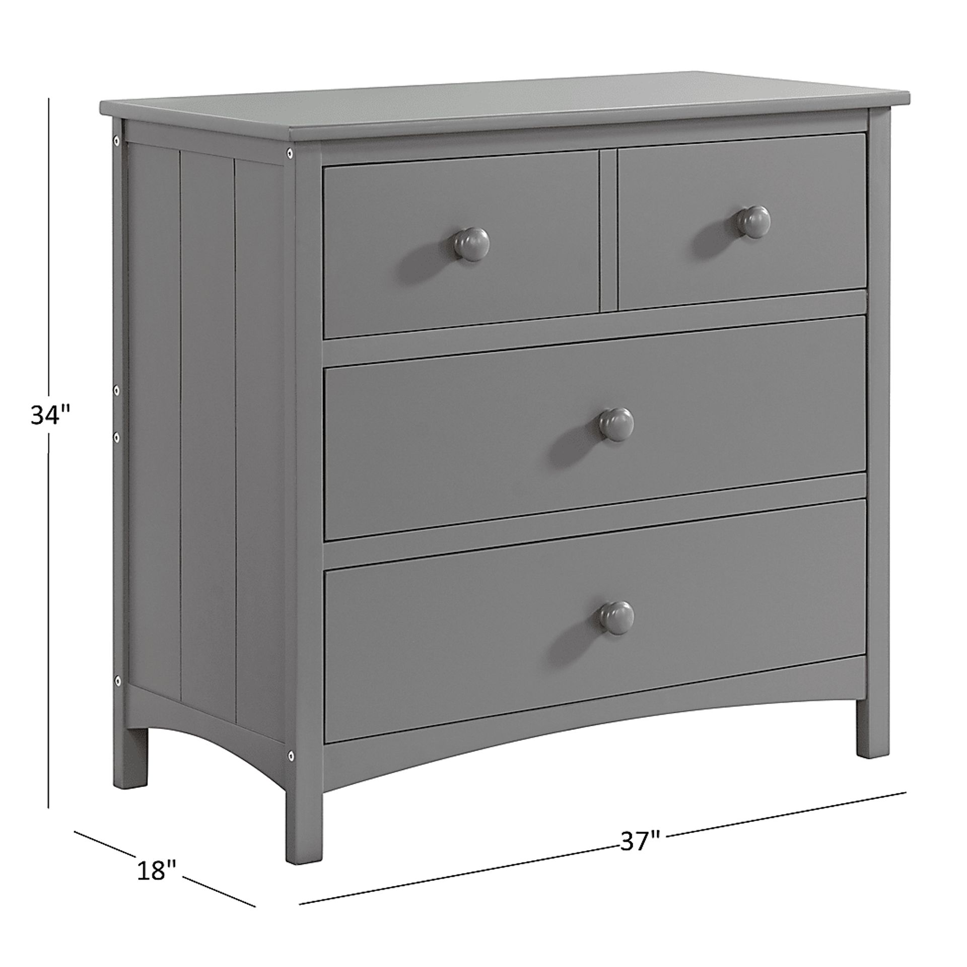 Nursery Dakson Gray 3 Drawer Dresser - Image 5