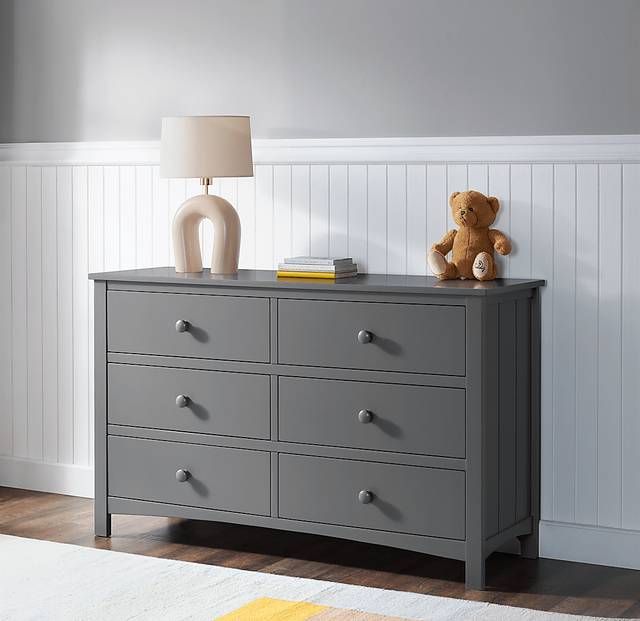 Nursery Dakson Gray 6 Drawer Dresser - Thumbnail - Image 2