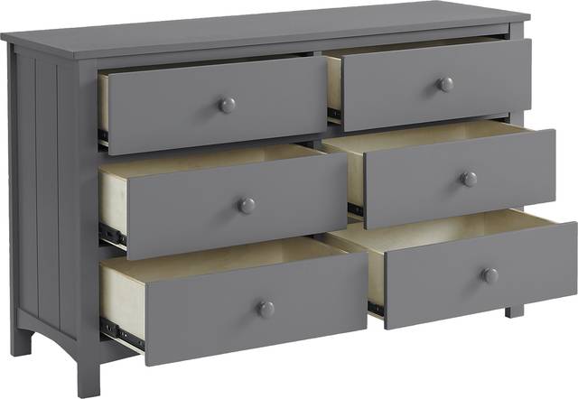 Nursery Dakson Gray 6 Drawer Dresser - Thumbnail - Image 5