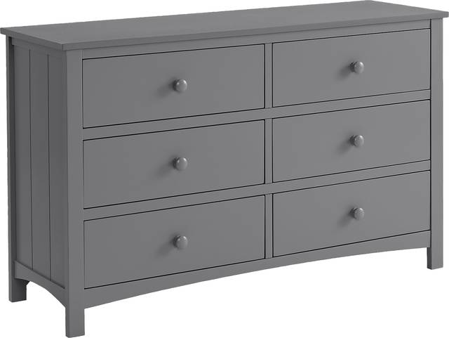 Nursery Dakson Gray 6 Drawer Dresser - Thumbnail - Image 1