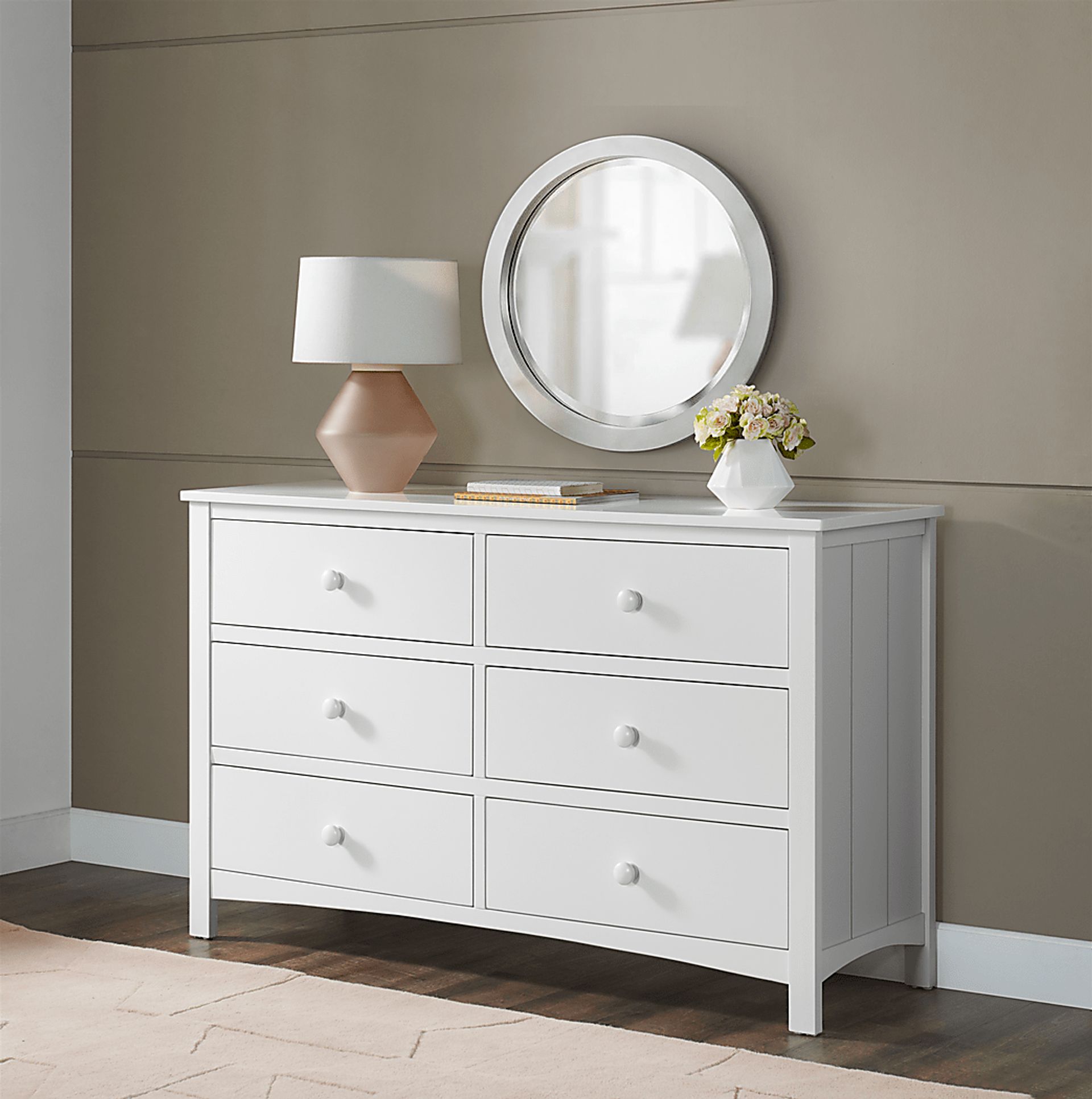 Nursery Dakson White 6 Drawer Dresser - Image 2