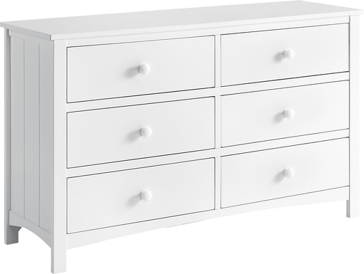 Nursery Dakson White 6 Drawer Dresser